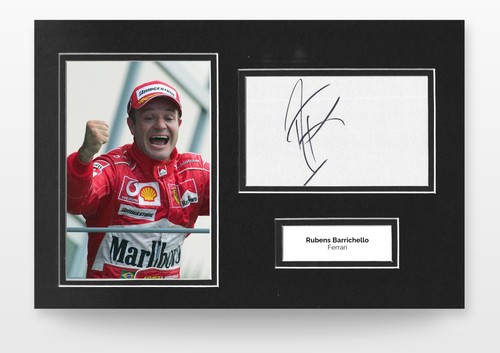 Rubens barrichello hand signed - rubens,
