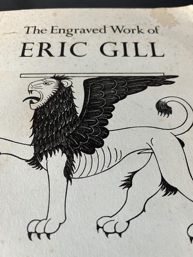 The engraved work eric gill - work, of