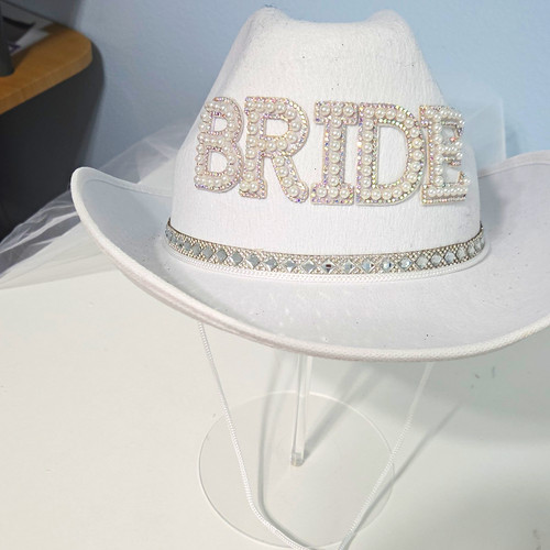 White bride rhinestone - white,