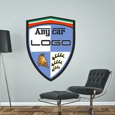 Any Car Badge Wall Sticker Decal Mural Supercar - Lamborghini Porsche Ferrari