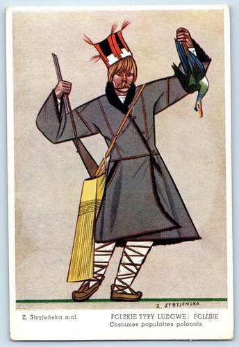 Poland postcard painting - postcard,