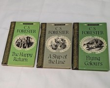3 Book Bundle C.S. Forester Flying Colours Mermaids Books Hardback 1955