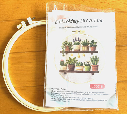 Plants and flowers embroidery - and,