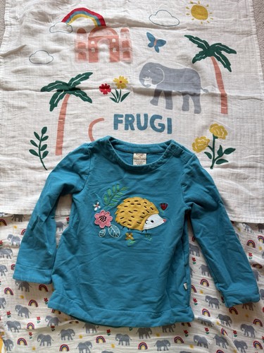 Frugi teal embroidered - teal,