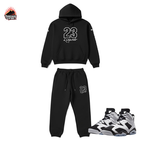 Black white tracksuit - white, 23