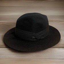 Borsalino Black Fur Felt