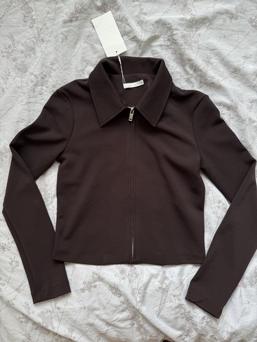 Zara brown crepe - , zip