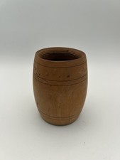 Wooden barrel Toothpick Match pen Holder 