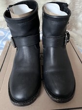 Ash Vegas black leather ankle Biker boots, size Uk 6, good condition