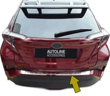 Chrome Rear Bumper Protector Scratch Guard Steel To Fit Toyota C-HR (2016+)