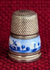 Antique .935 Sterling Sewing