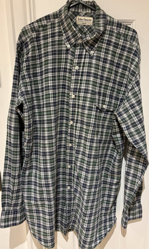 John simons green checked - john,