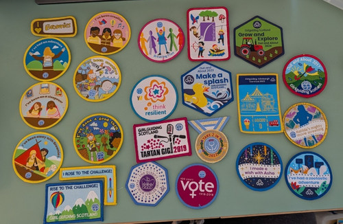 Various brownie badges - various,