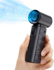 JISULIFE Life9 Portable Handheld Fan Turbo 5000mAh Mini Pocket Black RRP £38