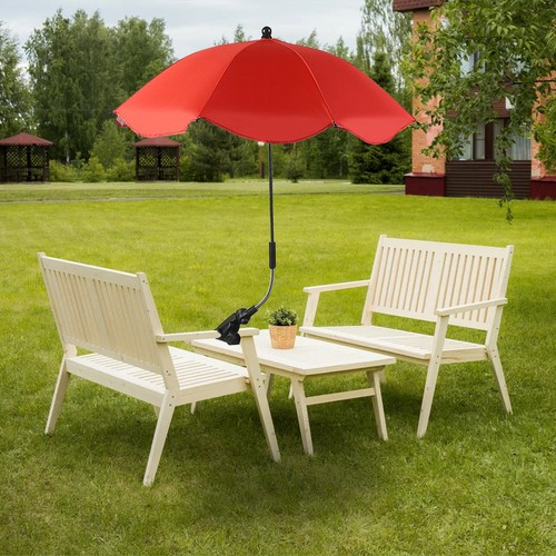 Chair umbrella with - chair, clamp