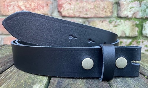 Black real leather press - real,