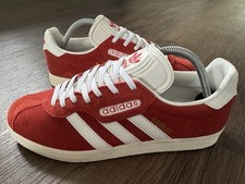 ADIDAS Gazelle Super Men’s Terrace Trainers, Red/White - Size 8 (BB5242)