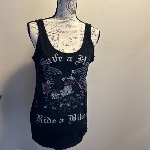 Save hog ride biker tank - a,