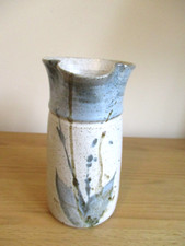 Studio Pottery Tall Jug Grey