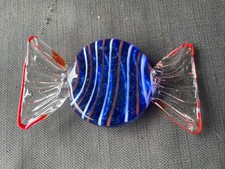 Large murano striped glass