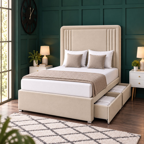 Divan bed set with - divan,