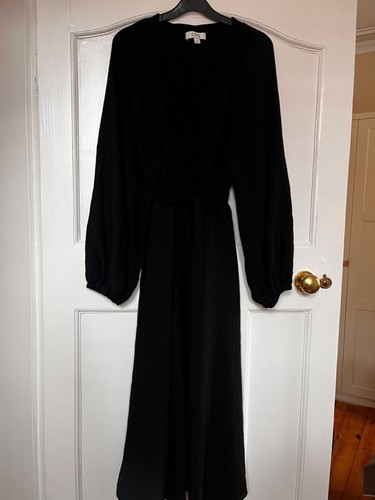 Cos black button front - button,