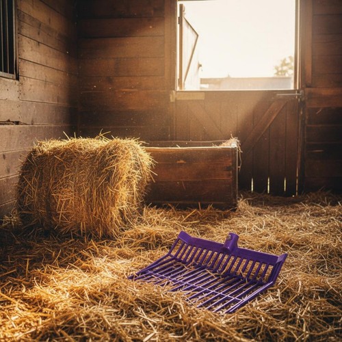 Horse stall muck fork - stall,