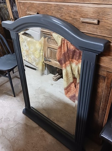 Large painted pine reeded - large,