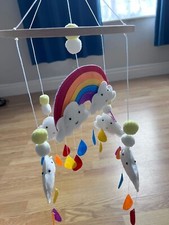 Beautiful Rainbow Cot Mobile
