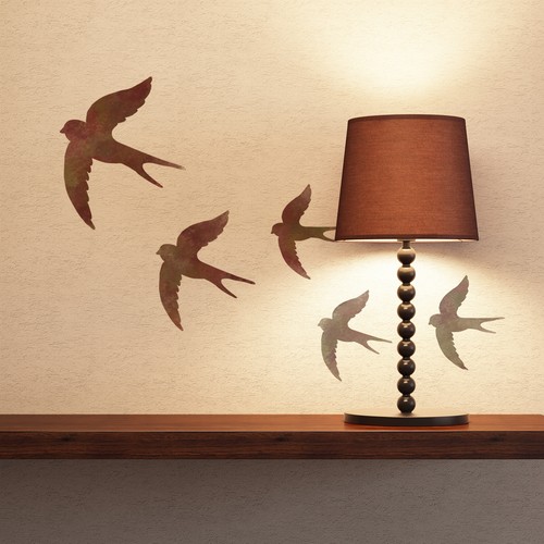 Swallow stencil reusable - stencil,