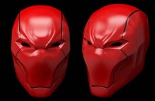 RED  HOOD Helmet 3D Printed