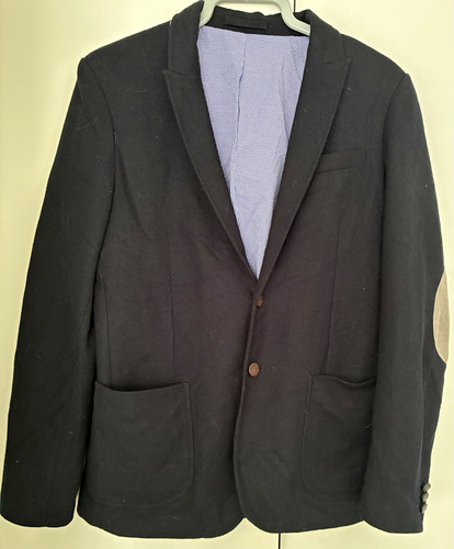 Zara man navy slim - fit, twill