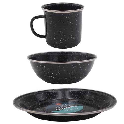 Camping enamel plate - camping,