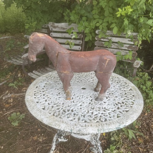 Antique wooden horse - antique,