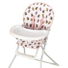 GRADE A1 - Baby High Chair with Hedgehog Print Padded Seat by Jane Foster