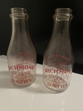 1950’s 1 Quart Richmond Dairy Milk Bottles