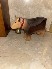 Midcentury Swiss Folk Art Cow