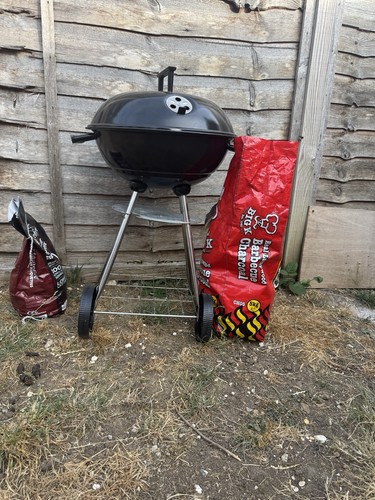 Charcoal bbq trolley - trolley, grill