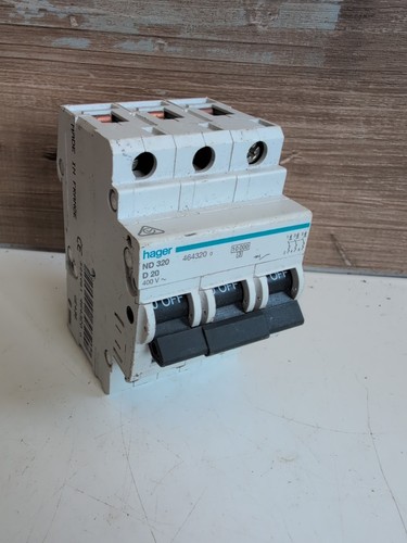 Hager mcb 20amp triple - hager,