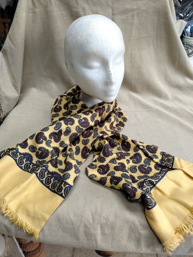Vintage tootal yellow paisley