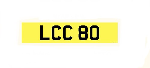 Lcc dateless number - plate,