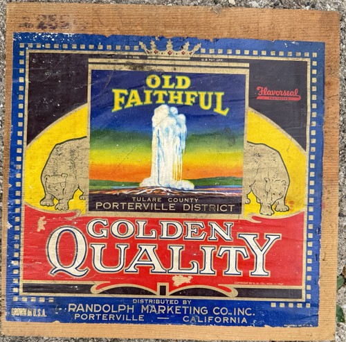 Vintage old faithful fruit - old,