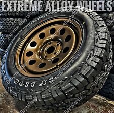 17" Bronze Steel Wheels Fits