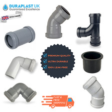 Push-fit waste fittings 40mm | Black Duraplast FREE SHIP