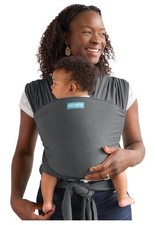 OPENED BOX Moby Baby Wrap Sling Carrier For Newborn To Toddler Grey