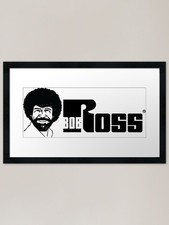 Bob Ross Retro Logo Framed Art