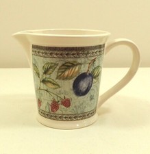 Manorwood Johnson Brothers Small Milk Cream Jug Creamer Flowers Fruit Manor Wood