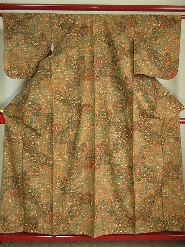 Japanese kimono tsumugi fabric - kimono,