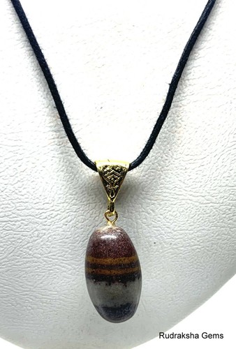 Shiva narmada lingam pendant - narmada,