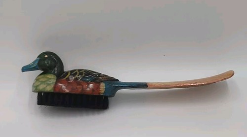 Vintage mallard duck brush - , &